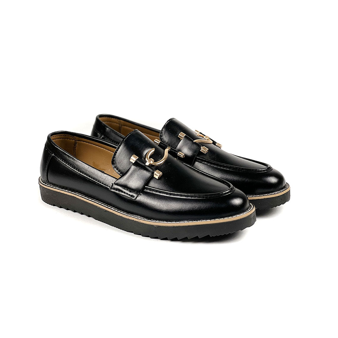 Handmade Fin Black loafers