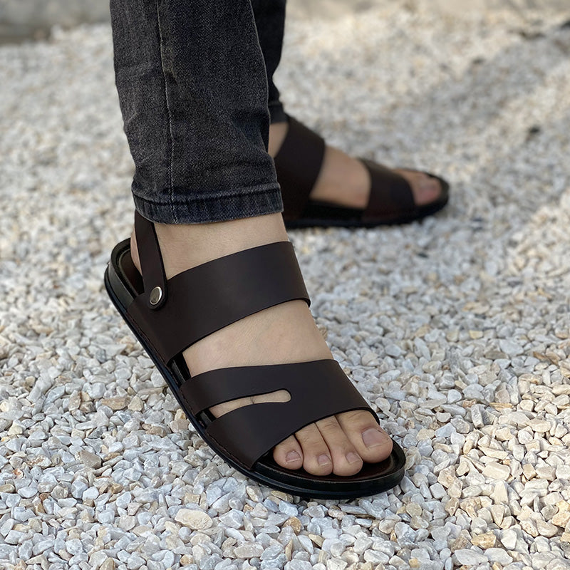 The Choco Brown Camello Sandal - yehloo.com.pk