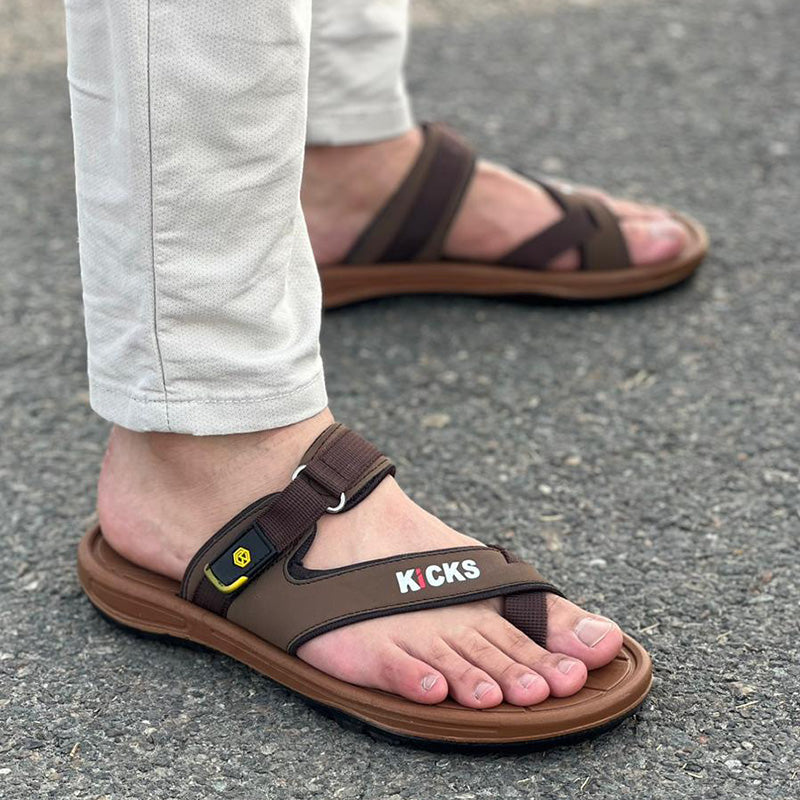 The Kicks Brown Chappal