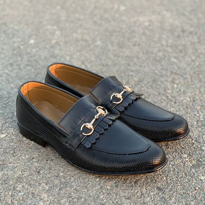 Handmade Manchester Black Shoes - yehloo.com.pk